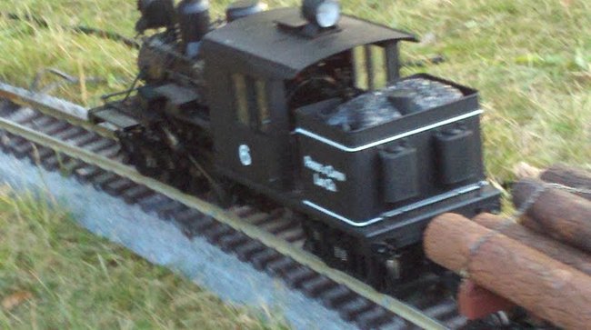 A model train at the 2012 Mosinee Log Jam.