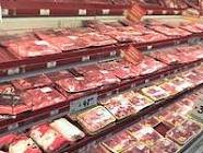 Grocery store meat case Grocery store meat case