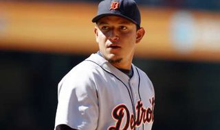 Detroit Tigers first baseman Miguel Cabrera in Anaheim, California, August 26, 2009. Courtesy of Reuters. Detroit Tigers first baseman Miguel Cabrera in Anaheim, California, August 26, 2009. Courtesy of Reuters.