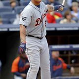 Detroit Tigers slugger Miguel Cabrera, who earned his 99th and 100th RBIs of the season in a 8-4 Detroit win over Minnesota on Tuesday, August 14, 2012. Detroit Tigers slugger Miguel Cabrera, who earned his 99th and 100th RBIs of the season in a 8-4 Detroit win over Minnesota on Tuesday, August 14, 2012.