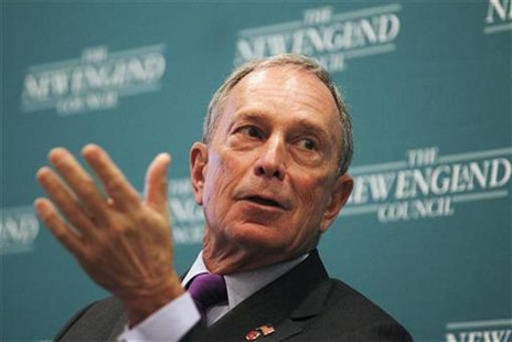 New York City Mayor Michael Bloomberg speaks at the "The Economics and Politics of Immigration" Forum in Boston, Massachusetts August 14, 20 New York City Mayor Michael Bloomberg speaks at the "The Economics and Politics of Immigration" Forum in Boston, Massachusetts August 14, 20