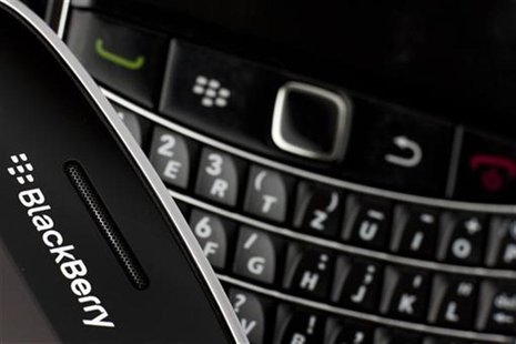 Research in Motion (RIM) BlackBerry smartphone handsets are pictured in this illustration picture taken in Lavigny, July 21, 2012. Picture t Research in Motion (RIM) BlackBerry smartphone handsets are pictured in this illustration picture taken in Lavigny, July 21, 2012. Picture t