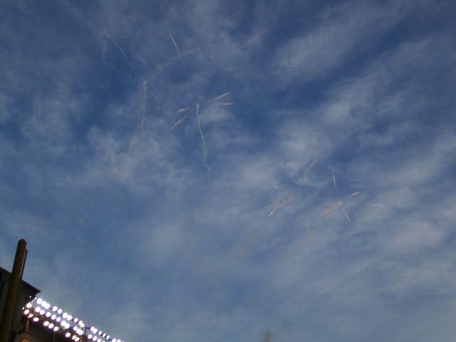 Home run fireworks!