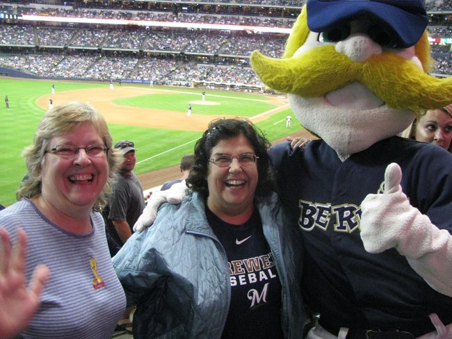 WHBL listeners at Miller Park to watch the Brewers take on the Phillies 