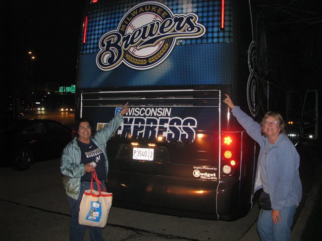 WHBL listeners at Miller Park to watch the Brewers take on the Phillies 