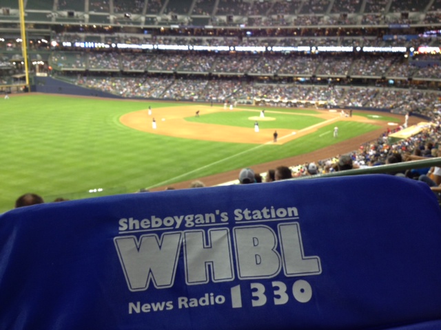 WHBL listeners at Miller Park to watch the Brewers take on the Phillies 