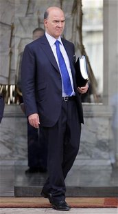 France's Economy, Finance and Trade Minister Pierre Moscovici leaves after the last cabinet meeting before the summer break at the Elysee Pa France's Economy, Finance and Trade Minister Pierre Moscovici leaves after the last cabinet meeting before the summer break at the Elysee Pa