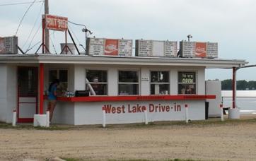 Drive-in with its scenic overlook on the lake and its interesting menu and car-hops has been missed this summer. Drive-in with its scenic overlook on the lake and its interesting menu and car-hops has been missed this summer.