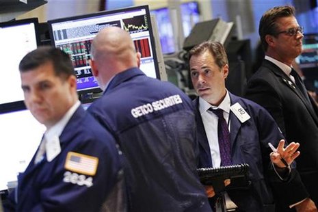 Traders work on the floor of the New York Stock Exchange August 14, 2012. REUTERS/Brendan McDermid Traders work on the floor of the New York Stock Exchange August 14, 2012. REUTERS/Brendan McDermid