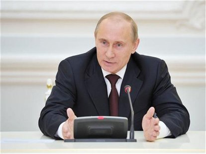 Russia's Prime Minister and President-elect Vladimir Putin attends a meeting with members of the United Russia party in Moscow April 24, 201 Russia's Prime Minister and President-elect Vladimir Putin attends a meeting with members of the United Russia party in Moscow April 24, 201