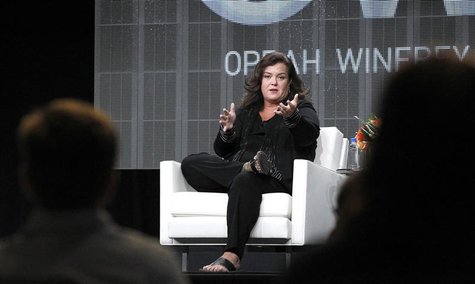 Host Rosie O'Donnell answers a question during the OWN session for "The Rosie Show" at the 2011 Summer Television Critics Association Cable Host Rosie O'Donnell answers a question during the OWN session for "The Rosie Show" at the 2011 Summer Television Critics Association Cable