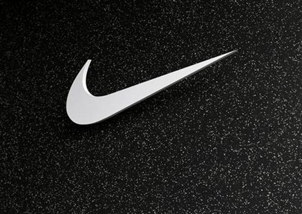 The company logo of Nike is shown at the U.S. Olympic athletics trials in Eugene, Oregon June 21, 2012. REUTERS/Mike Blake The company logo of Nike is shown at the U.S. Olympic athletics trials in Eugene, Oregon June 21, 2012. REUTERS/Mike Blake