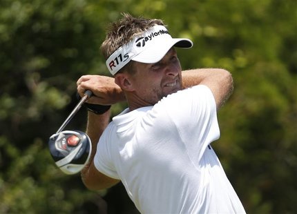 David Lynn of Britain watches his tee shot on the second hole during the final round of the PGA Championship golf tournament at The Ocean Co David Lynn of Britain watches his tee shot on the second hole during the final round of the PGA Championship golf tournament at The Ocean Co