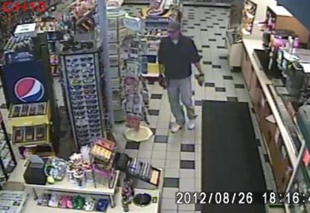 Gas station robbery suspect on security camera video from Wisconsin Rapid Mobil Mart Gas station robbery suspect on security camera video from Wisconsin Rapid Mobil Mart