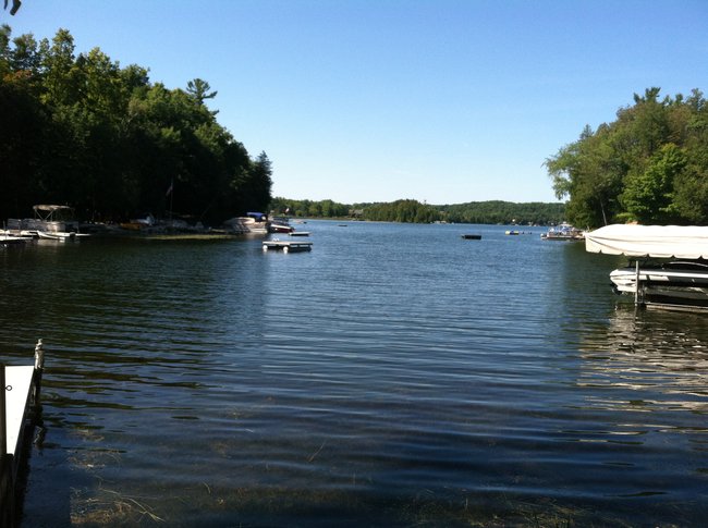 Cedar Lake, a popular swimming hole for area residents.