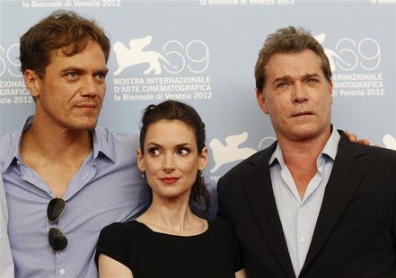 U.S. actors Ray Liotta (R) Winona Ryder (C) and Michael Shannon pose during the photocall for the movie "Iceman" at the 69th Venice Film Fes U.S. actors Ray Liotta (R) Winona Ryder (C) and Michael Shannon pose during the photocall for the movie "Iceman" at the 69th Venice Film Fes