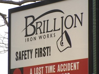 Brillion Iron Works (courtesy of FOX 11). Brillion Iron Works (courtesy of FOX 11).