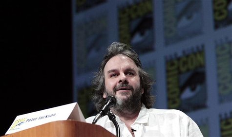 Director Peter Jackson speaks during a panel for "The Hobbit: An Unexpected Journey" during the Comic Con International convention in San Di Director Peter Jackson speaks during a panel for "The Hobbit: An Unexpected Journey" during the Comic Con International convention in San Di