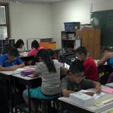 Students return to class at Danz Elementary School in Green Bay on September 4, 2012.