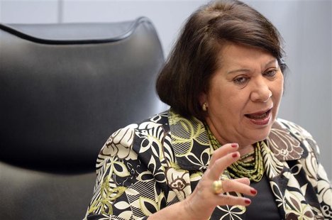 Eliana Calmon, Ombudswoman for Brazil's Judicial System, speaks during an interview with Reuters in Brasilia, August 14, 2012. REUTERS/Cadu Eliana Calmon, Ombudswoman for Brazil's Judicial System, speaks during an interview with Reuters in Brasilia, August 14, 2012. REUTERS/Cadu
