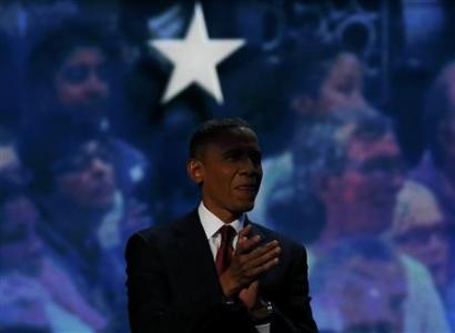 U.S. President Barack Obama waits before joining former President Bill Clinton on stage during the second session of the Democratic National Convention in Charlotte, North Carolina, September 5, 2012. REUTERS/Jim Young U.S. President Barack Obama waits before joining former President Bill Clinton on stage during the second session of the Democratic National Convention in Charlotte, North Carolina, September 5, 2012. REUTERS/Jim Young