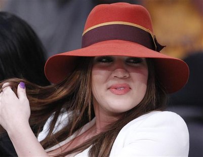 Khloe Kardashian sits courtside before the Los Angeles Lakers play the Dallas Mavericks in Game 1 of their NBA Western Conference semi-final Khloe Kardashian sits courtside before the Los Angeles Lakers play the Dallas Mavericks in Game 1 of their NBA Western Conference semi-final