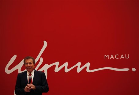 U.S. casino magnate Steve Wynn, head of Wynn Resorts Ltd and Wynn Macau Ltd, speaks during a news conference in Macau June 5, 2012. REUTERS/ U.S. casino magnate Steve Wynn, head of Wynn Resorts Ltd and Wynn Macau Ltd, speaks during a news conference in Macau June 5, 2012. REUTERS/