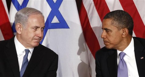 U.S. President Barack Obama (R) meets Israel's Prime Minister Benjamin Netanyahu at the United Nations in New York in this file photo taken U.S. President Barack Obama (R) meets Israel's Prime Minister Benjamin Netanyahu at the United Nations in New York in this file photo taken