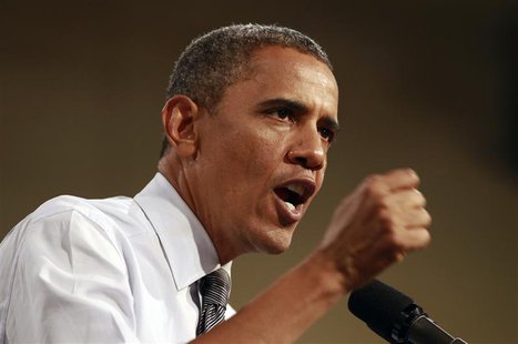 U.S. President Barack Obama speaks at a campaign rally in Las Vegas, Nevada September 12, 2012. REUTERS/Kevin Lamarque U.S. President Barack Obama speaks at a campaign rally in Las Vegas, Nevada September 12, 2012. REUTERS/Kevin Lamarque