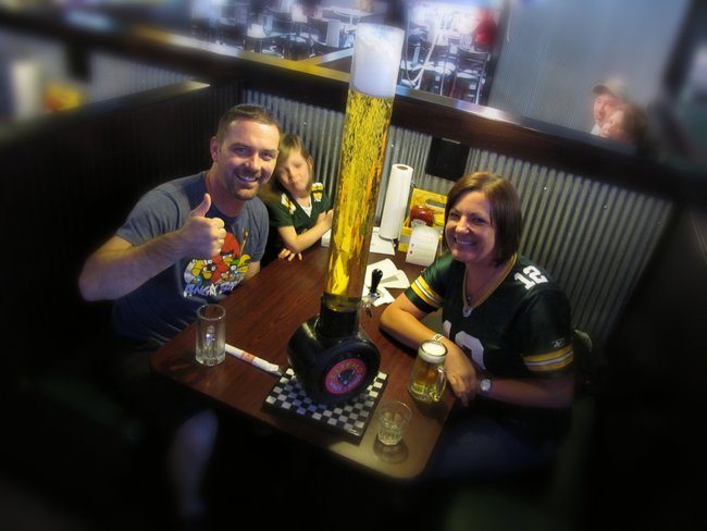 It's GAME DAY..fans gettin' their beer on at Tailgatez! Great first night for showing off our "WIFC Drive of Your Dreams" Mazda 3 from Fred Mueller Mazda!