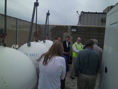 Trillium CNG media tour of Wausau WI CNG fuel station  