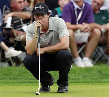 Rory McIlroy of Northern Ireland waits on the 15th green to putt his ball during the final round of the PGA Championship golf tournament in Rory McIlroy of Northern Ireland waits on the 15th green to putt his ball during the final round of the PGA Championship golf tournament in