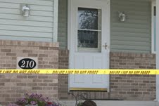 Murder scene taped off by Falls Police Murder scene taped off by Falls Police