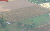 Aerial View of Zoromski Corn Maze in Ringle 11