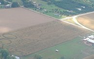 Aerial View of Zoromski Corn Maze in Ringle 5