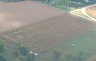 Aerial View of Zoromski Corn Maze in Ringle 4