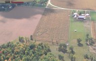 Aerial View of Zoromski Corn Maze in Ringle 3