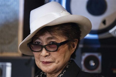 Yoko Ono is pictured before presenting the LennonOno Grant for Peace to Pyotr Verzilov, husband of convicted Pussy Riot band member Nadezhda Yoko Ono is pictured before presenting the LennonOno Grant for Peace to Pyotr Verzilov, husband of convicted Pussy Riot band member Nadezhda