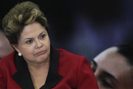 Brazil's President Dilma Rousseff speaks during the launching ceremony of the Brazil Plan 2016 at the Planalto Palace September 13, 2012. RE Brazil's President Dilma Rousseff speaks during the launching ceremony of the Brazil Plan 2016 at the Planalto Palace September 13, 2012. RE