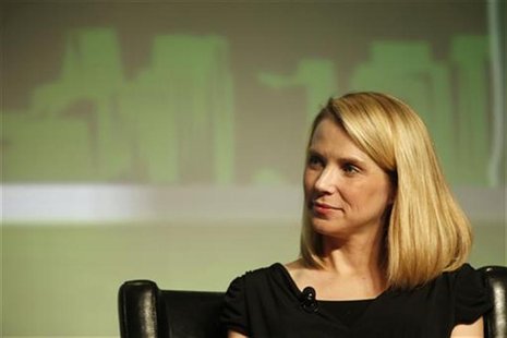 Yahoo! Chief Executive Marissa Mayer listens in a Startup Battlefield session during TechCrunch Disrupt SF 2012 at the San Francisco Design Yahoo! Chief Executive Marissa Mayer listens in a Startup Battlefield session during TechCrunch Disrupt SF 2012 at the San Francisco Design