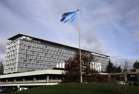 The World Health Organization (WHO) headquarters are pictured in Geneva November 9, 2009. REUTERS/Denis Balibouse The World Health Organization (WHO) headquarters are pictured in Geneva November 9, 2009. REUTERS/Denis Balibouse