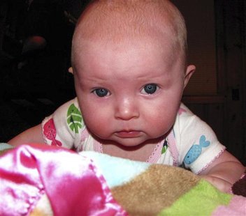 Lisa Irwin, a 10-month-old girl feared kidnapped from her home in Kansas City, Missouri, is seen in this undated handout picture released to Lisa Irwin, a 10-month-old girl feared kidnapped from her home in Kansas City, Missouri, is seen in this undated handout picture released to
