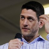 Republican vice-presidential candidate U.S. Congressman Paul Ryan (R-WI) answers a question from the audience at a campaign stop in Dover, N