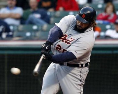 Detroit Tigers 1B Prince Fielder connects on a two-run homer, enabling the Bengals to win at Minnesota on Sept. 30, 2012, 2-1. (photo courtesy Detroit Tigers) Detroit Tigers 1B Prince Fielder connects on a two-run homer, enabling the Bengals to win at Minnesota on Sept. 30, 2012, 2-1. (photo courtesy Detroit Tigers)