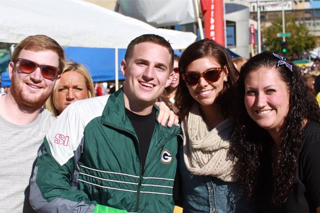 Katie makes Octoberfest friends