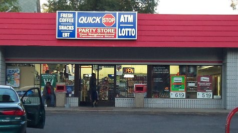The store entrance where where the shooting occurred. The store entrance where where the shooting occurred.