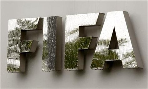 Water flows over the FIFA logo in front of the FIFA headquarters during heavy rainfall in Zurich July 22, 2011. REUTERS/Arnd Wiegmann Water flows over the FIFA logo in front of the FIFA headquarters during heavy rainfall in Zurich July 22, 2011. REUTERS/Arnd Wiegmann