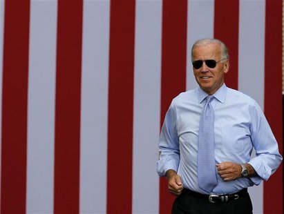 U.S. Vice President Joseph Biden attends a campaign event at the Strawbery Banke Museum in Portsmouth, New Hampshire, September 7, 2012. REU U.S. Vice President Joseph Biden attends a campaign event at the Strawbery Banke Museum in Portsmouth, New Hampshire, September 7, 2012. REU
