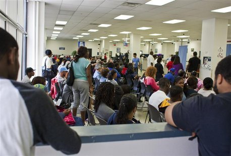 People fill the waiting area of a Pennsylvania Department of Transportation office in Philadelphia as they wait to get a voter ID card, Sept People fill the waiting area of a Pennsylvania Department of Transportation office in Philadelphia as they wait to get a voter ID card, Sept