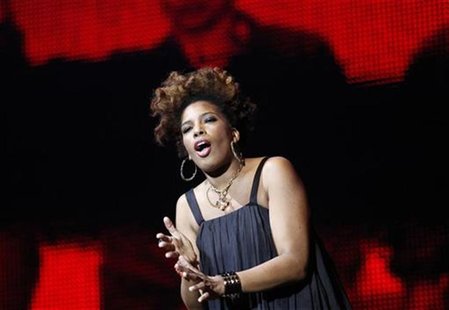 Macy Gray performs during multimedia performance directed by Robert Wilson titled "Solidarity. Freedom is the Name of Your Angel!" at Gdansk Macy Gray performs during multimedia performance directed by Robert Wilson titled "Solidarity. Freedom is the Name of Your Angel!" at Gdansk
